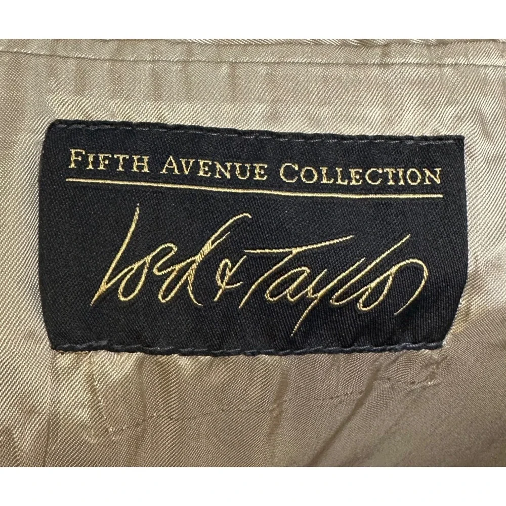 Lord‎ & Taylor Fifth Avenue Collection Mens Tan Microfiber Blazer Sport Coat 48